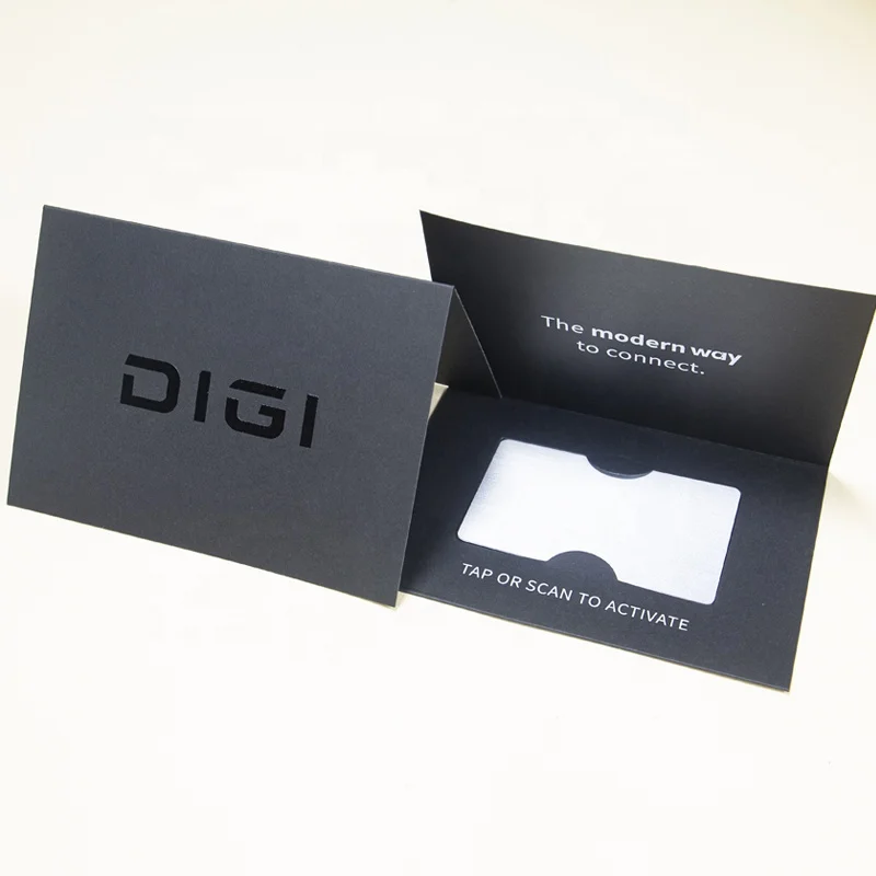 Бесплатный дизайн Пользовательский логотип Sobres VIP Подарочная коробка для кредитных карт черный рукав деловые пригласительные карты конверт упаковка