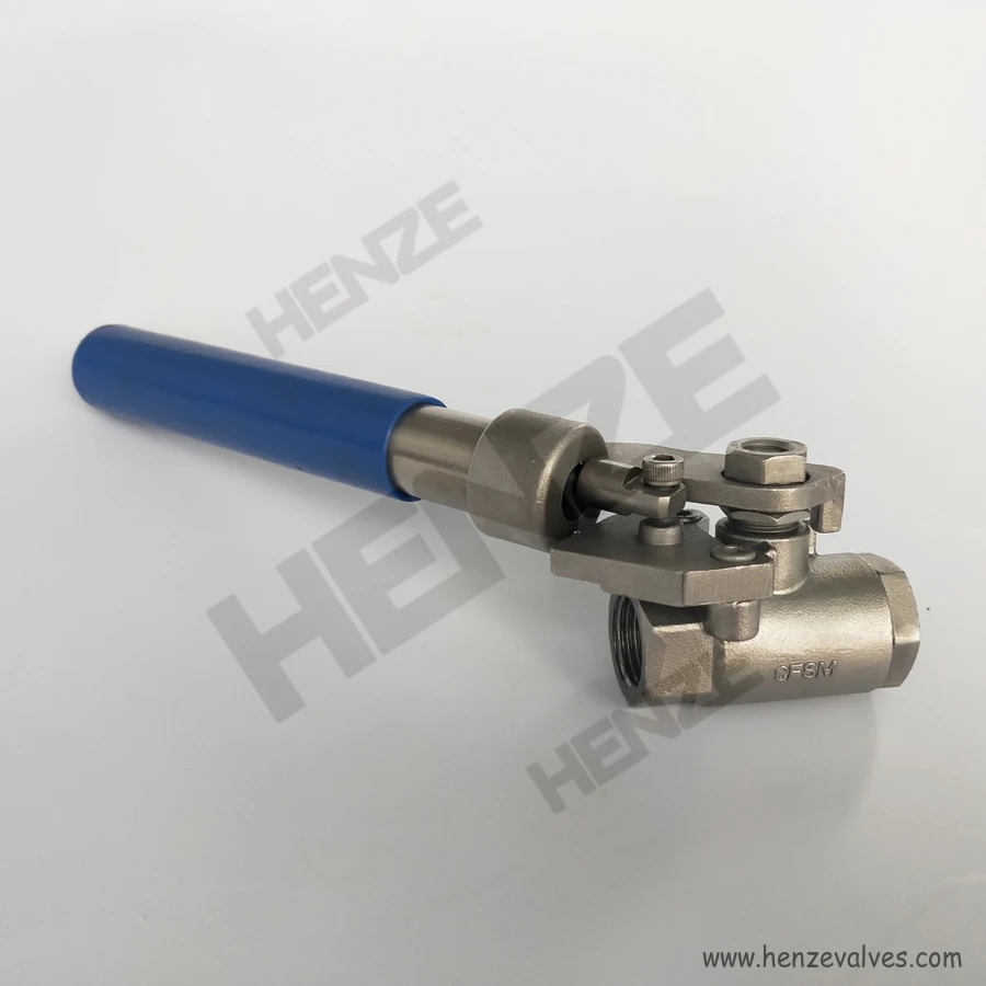 Deadman Ball Valve with Spring Return Handle for Self Close 1/2" 3/4" 1" 11/4" 11/2" 2"