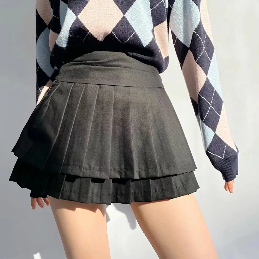 Shop Our Double-Layer Pleated Skirt for Spring/summer 2022