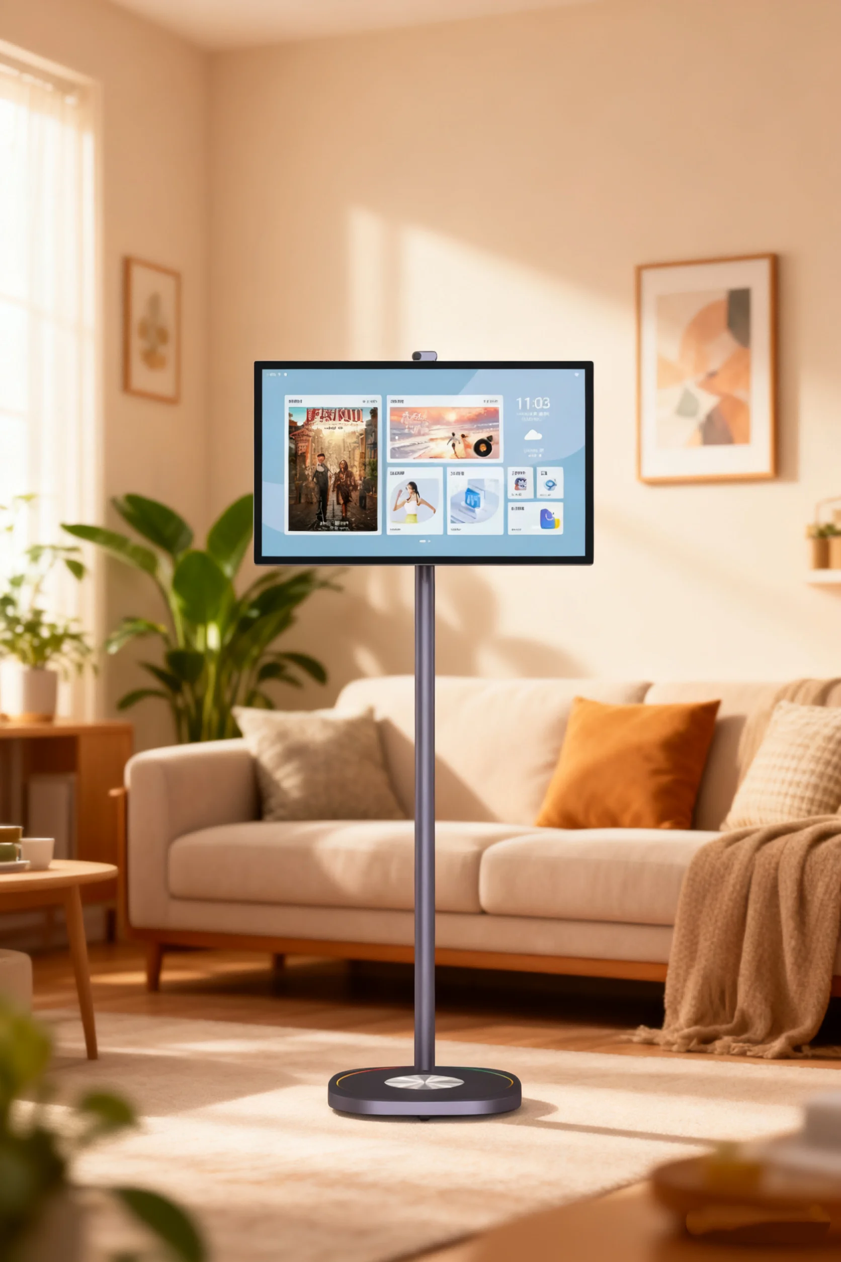 LED Interactive Touchscreen TV White Smart Home Displays MTK8788