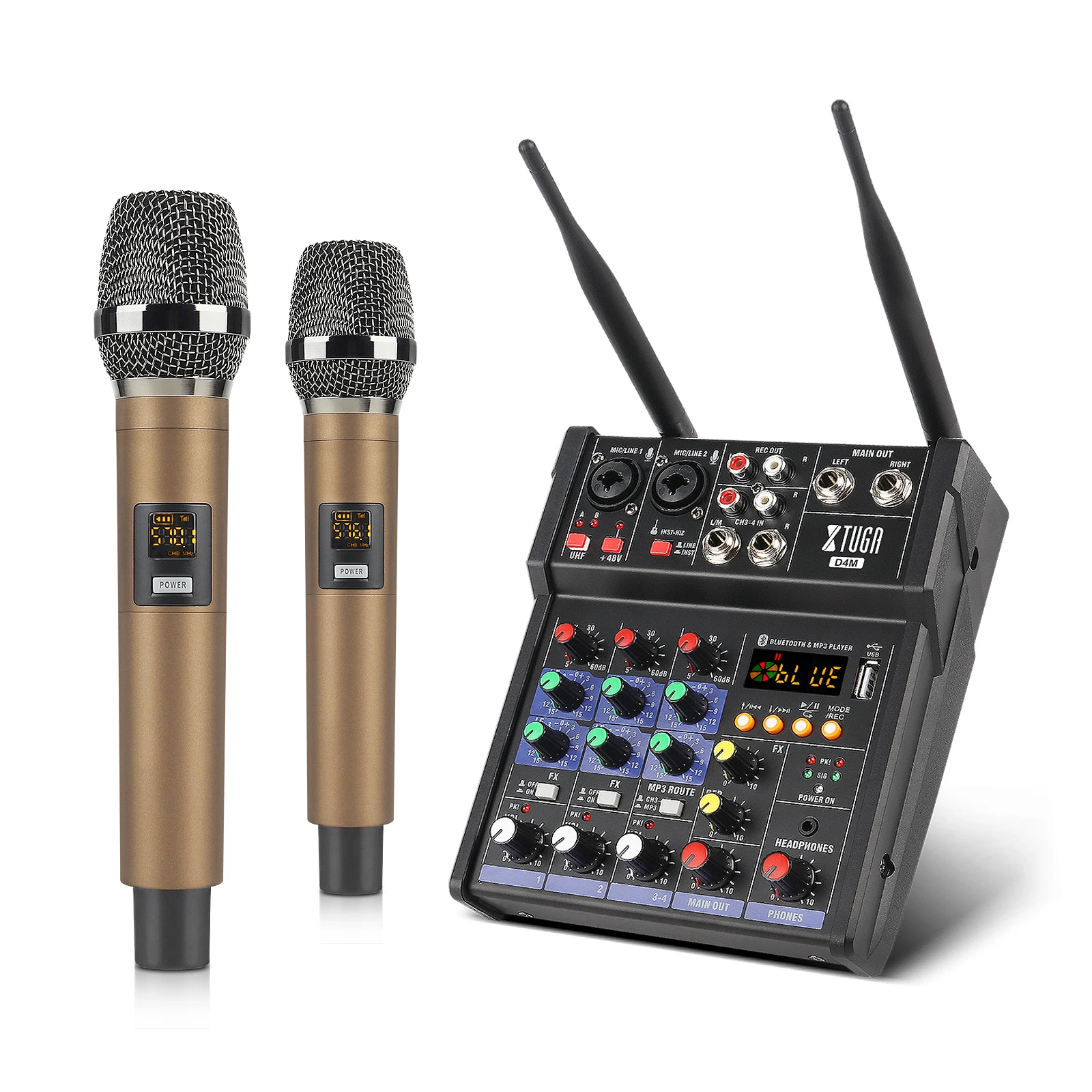 Buy Professional DJ Audio Mixer, Phenyx Pro Sound Mixer, 6-Channel