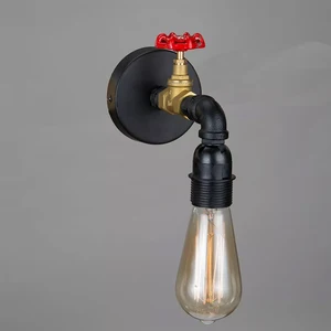 Vintage Industrial Wall Light Fixtures Indoor Hotel Wall Bracket Light for Home Wrought Iron Steampunk Bedside Led Wall Lamp