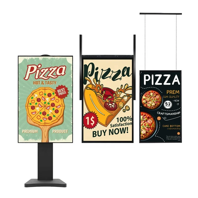 32 43 49 55 65 75 86 inch shop 2000nits 2500nits window display Slim Design digital advertising screens