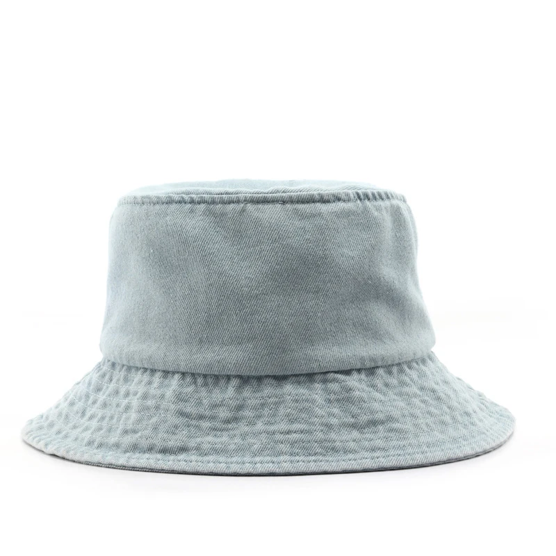 Vintage Fisherman Denim Bucket Hat Black Blue Washed Jeans Denim Bucket
