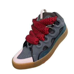 2026 Luxury Designer High Quality Anti Slip Sneakers Fabric Contrast Splicing Men's and Women's New Couple Bread Shoes