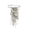 Silver Chains and Pearl chain Brooch
