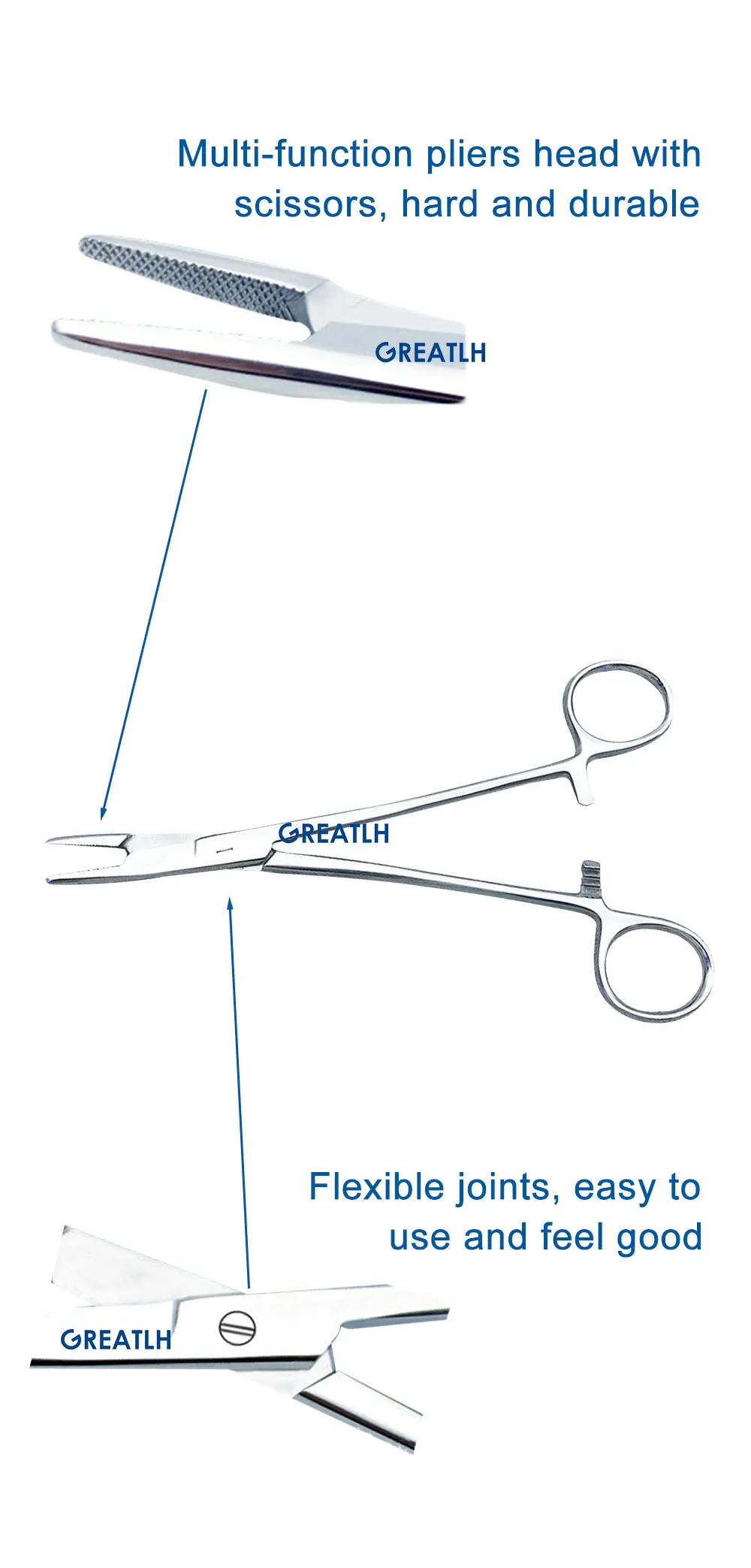 Multifunctional Needle Pliers/ Needle Holder Forceps / Needle Holder