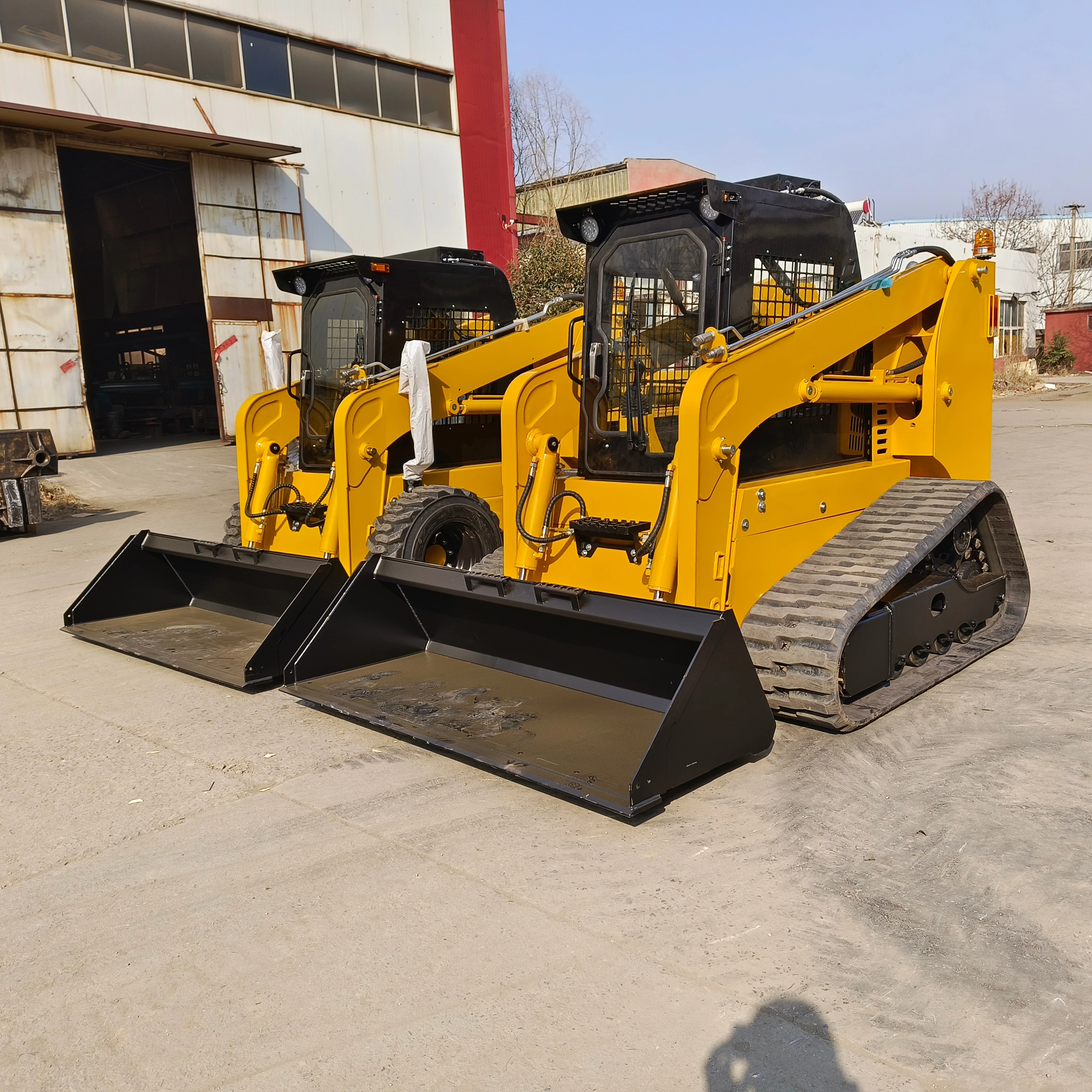 120HP/100HP Kapalı Kabinli Raylı Paletli Yükleyici Mini Paletli Yükleyici Mini Tekerlekli Yükleyici Aksesuarlarla