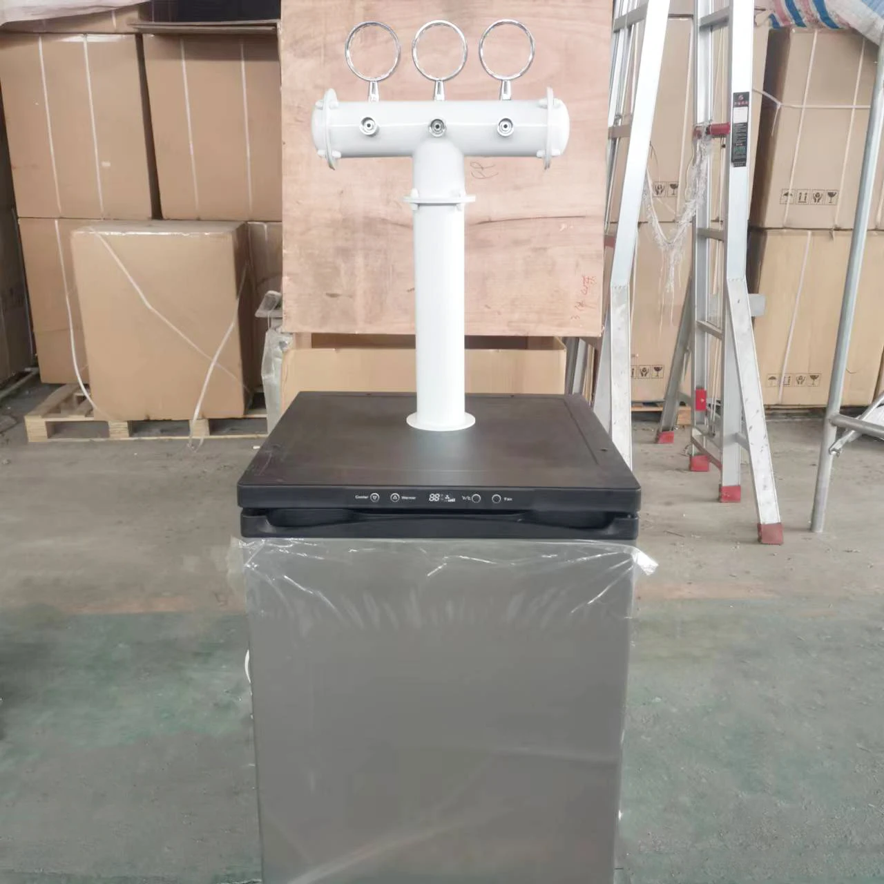 Beer Kegerator Cooler With 3 Taps & Chillsner Beer Chiller - Oem