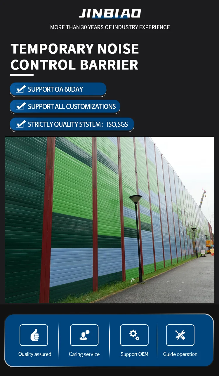 product acoustic isolation fence for roadwork and demolition projects temporary noise barrier491-1
