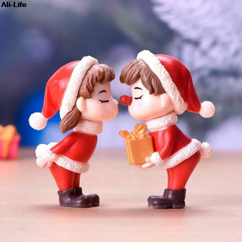 Miniature Couple Figurines - Resin Fairy Garden Decor, Romantic Dollhouse Ornaments, 2.5x4.7cm, Set Of 2 - View #7