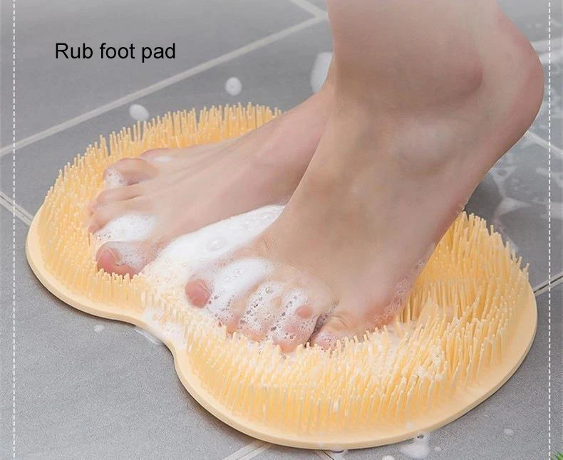 Lazy People Rub Foot Pad Back Rub Device Bathroom Massage Brush - Buy ...