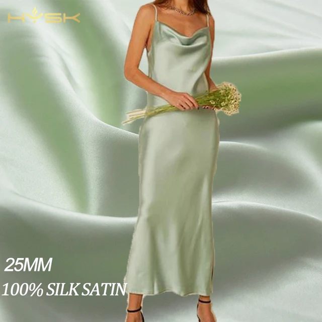 Wholesale In Stock 25mm Silk Material textiles 100% Pure natural Mulberry Silk Satin charmeuse duchess Fabric