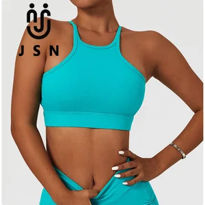 JSN Quick-drying Sports Underwear Breathable Running Fitness Vest Bra High-strength Nude Yoga Clothing Top Women