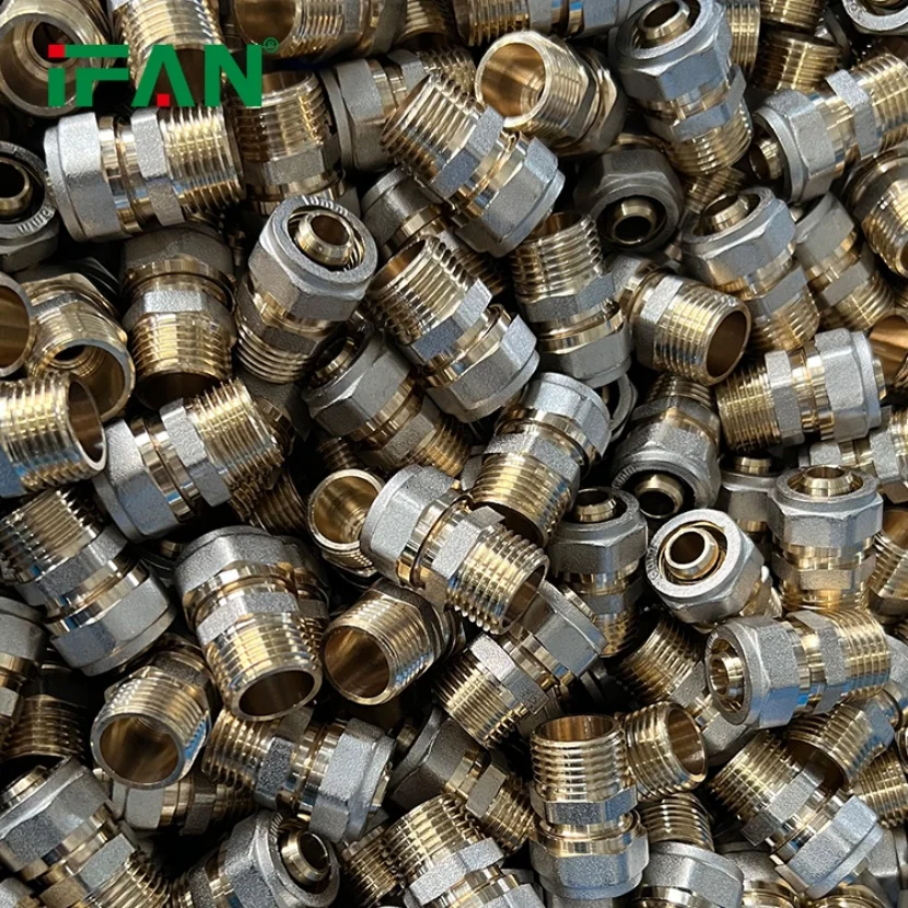IFAN Factory Price Pex Pipe Fittings 16-32mm Pex Fittings Elbow Tee Coupling Threaded Brass Compression Fittings