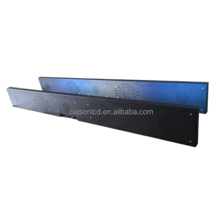 4K 74.9 inch stretched  bar display support 3840*336(RGB) digital shelf LCD advertising display Digital signage and display factory