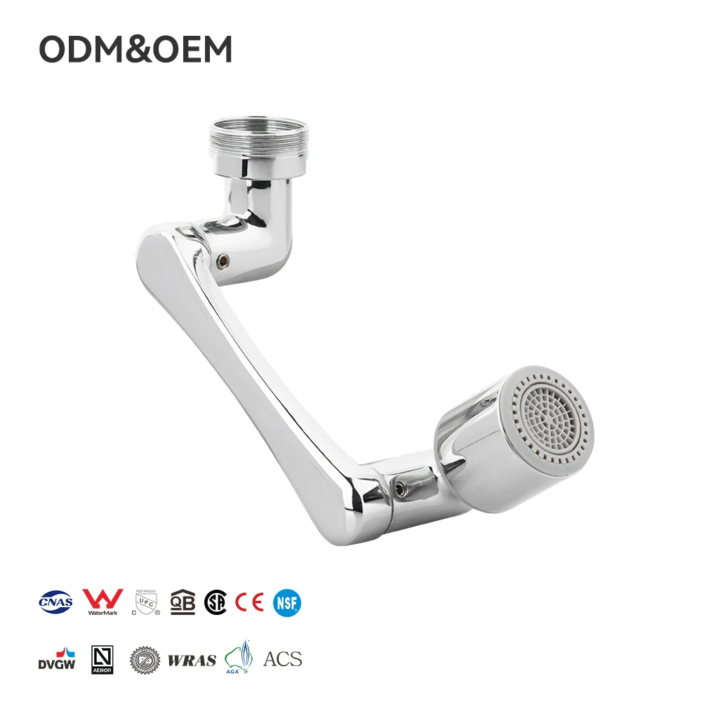 FANSKI JT604A Swivel Extension Faucet Aerator 1080 Degree Single-speed Swivel Rotation Extender for Kitchen Sink