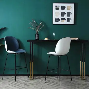 Modern Velvet Bar Stool Chair Furniture For Hotel Restaurant Bar Home Bar Chair