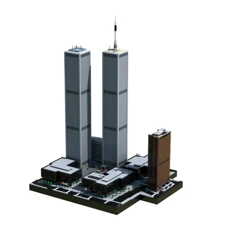 タワー 非売品 2冊 12400pcs MOC-156123 World Trade Center 1:650 Building Block Set