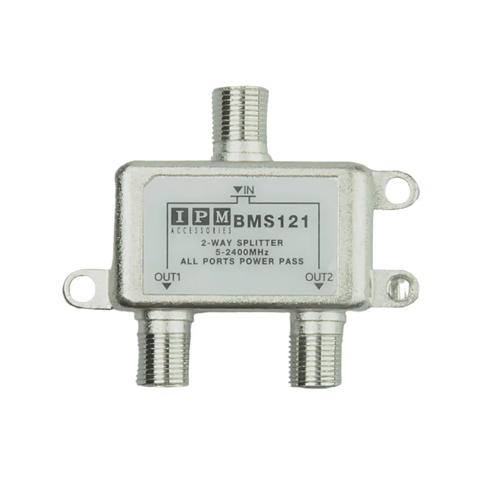 Digital 2 Way Satellite Splitter Coaxial Cable Splitter 51000/2400 Mhz