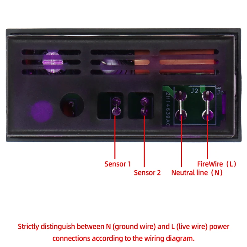 Indicateur de température numérique à LED Contrôleur de température numérique TPM-900 220V Indicateur de Panneau LED avec contrôleur de Thermostat à capteur 