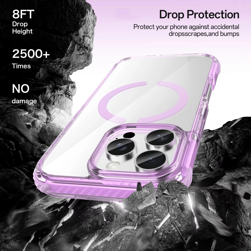 product laudtec capture button phone cases for iphone 16 clear phone shell shockproof cover slim lightweight simple case sjk988-33