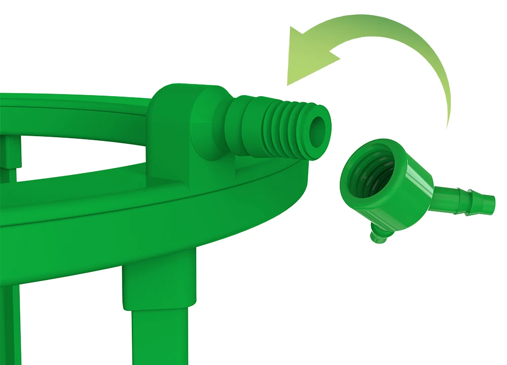 Hydroponic 5inch Facilities Irrigation Drip Ring With Hose For Garden