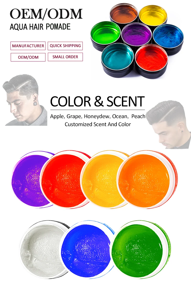 BARBERPASSION Custom Label Strong Hold Halal Hair Wax Argan Oil Pomade for Men