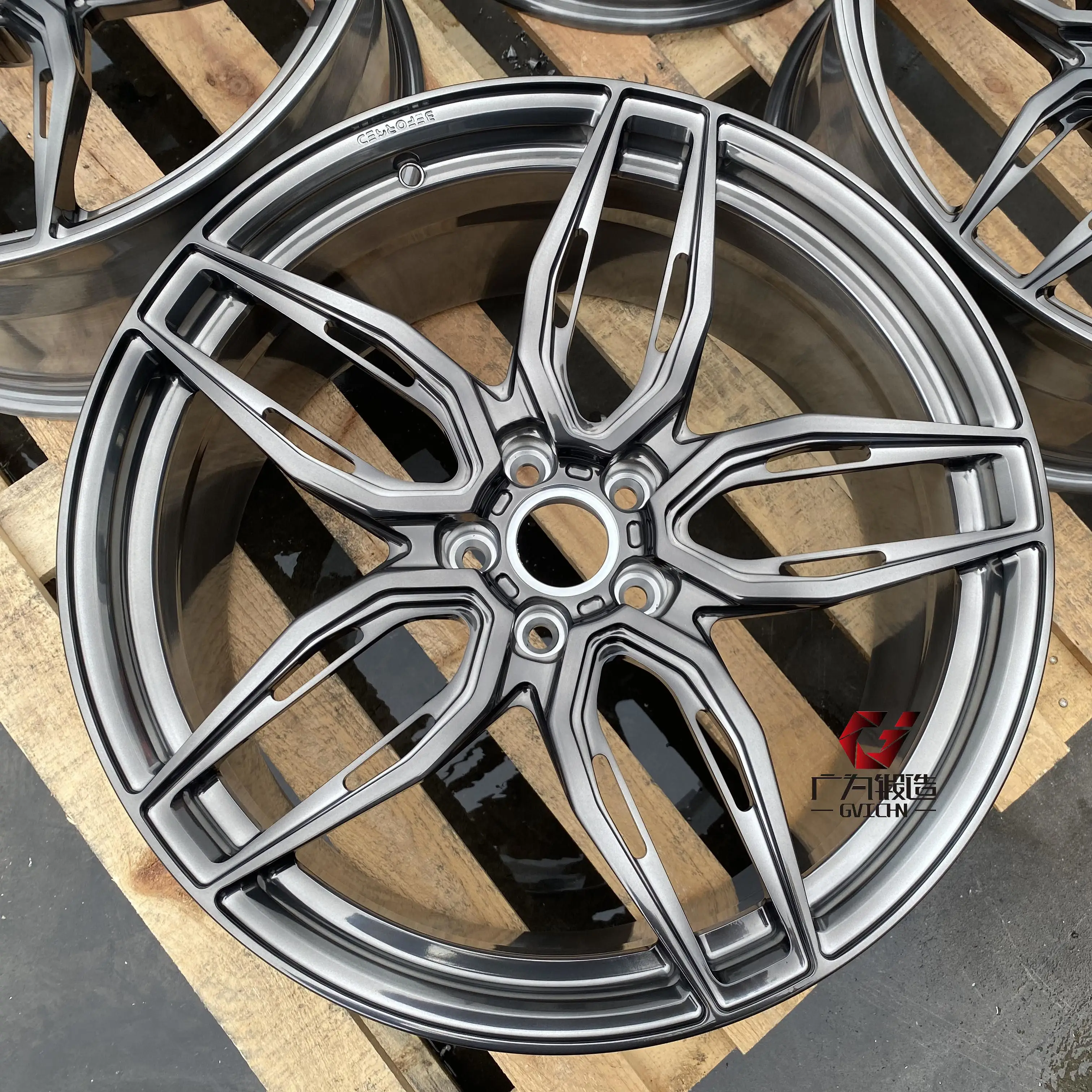 GVICHN Custom 16 17 18 19 20 21 22 inch 6061 T6 Forged Alloy Wheel Rim 5x112 5x114.3 5x120 Multi Spoke Passenger Car Wheels