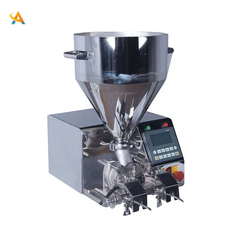 Manual Double Head Rice Cake Depositor Cup Cake Filling Machine for Sale