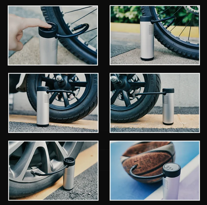 Portable Air Compressor Fast Inflating Balloon Inflator Machine Air Pump Car Bile Tire Electric Pump