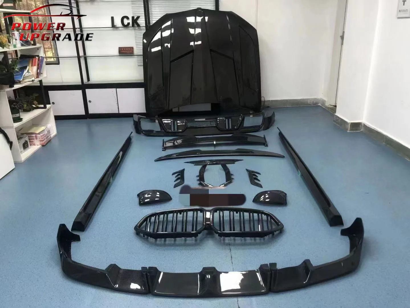 X6M F96 OEM Style Dry Carbon Fiber Rear Splitter