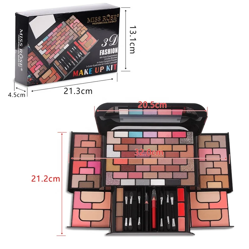 379b Cheap Cosmetics Christmas Vanity Makeup Kit Full Gift Box Set All