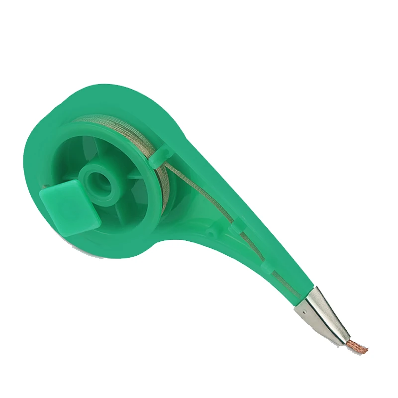 Relife Desoldering Wick Braid With Thumb-wheel Dispenser - 3.0mm Width, 2m Length, No-Clean Solder Remover