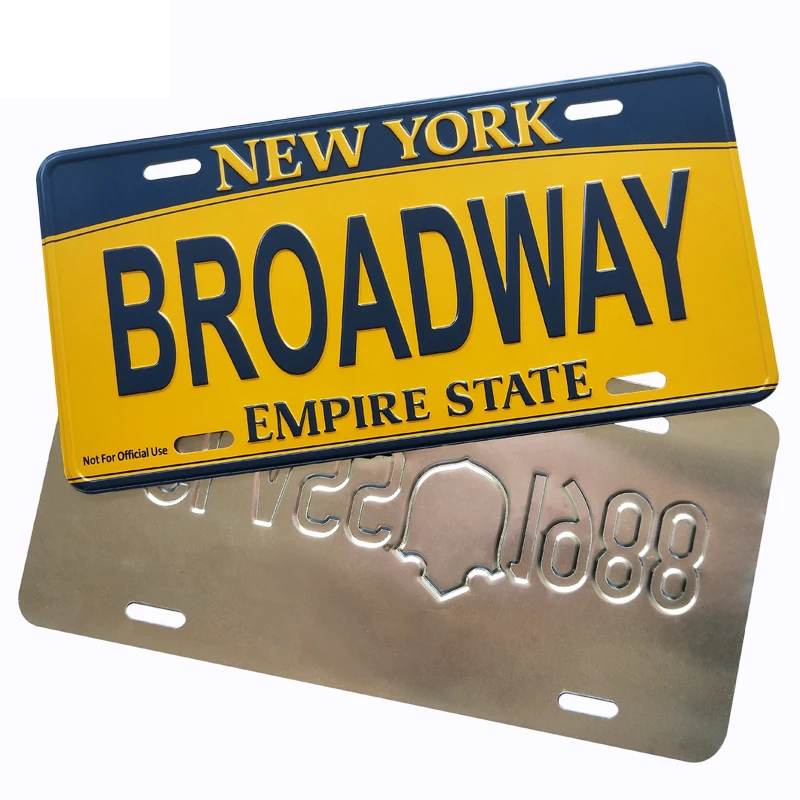 Цветной оцинкованный автомобильный номерной знак для грузовика, знаменитости, Бог, Сида, США
