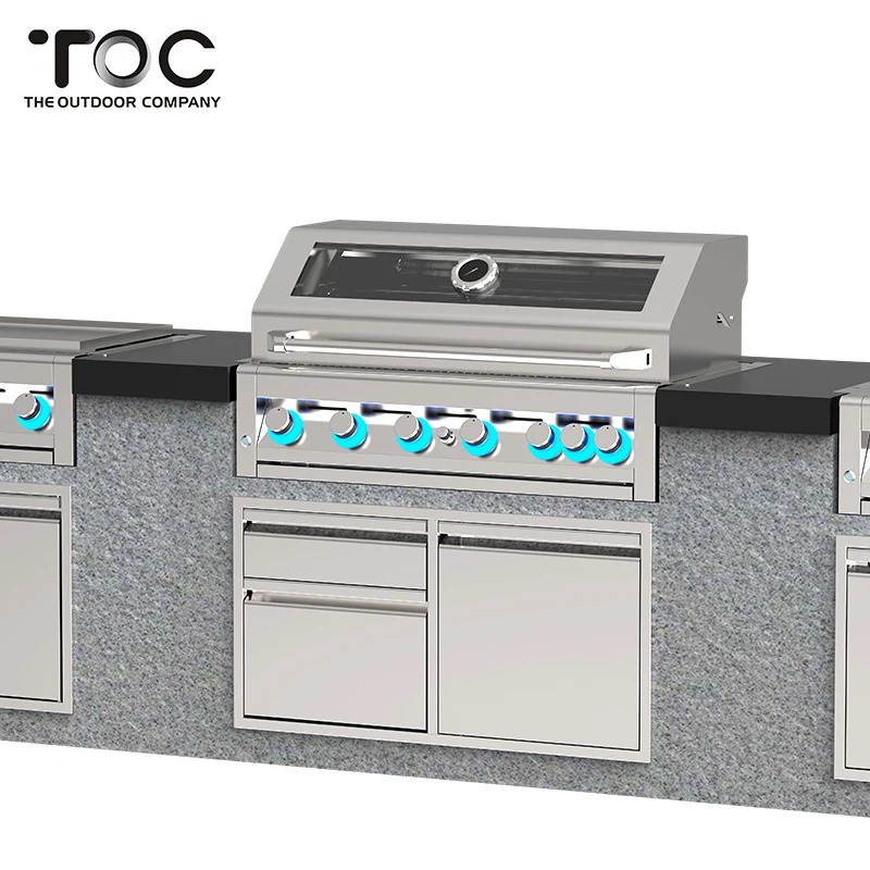 Propane Or Natural Gas Builtin Combination Garden Pizza Oven Bbq Gas