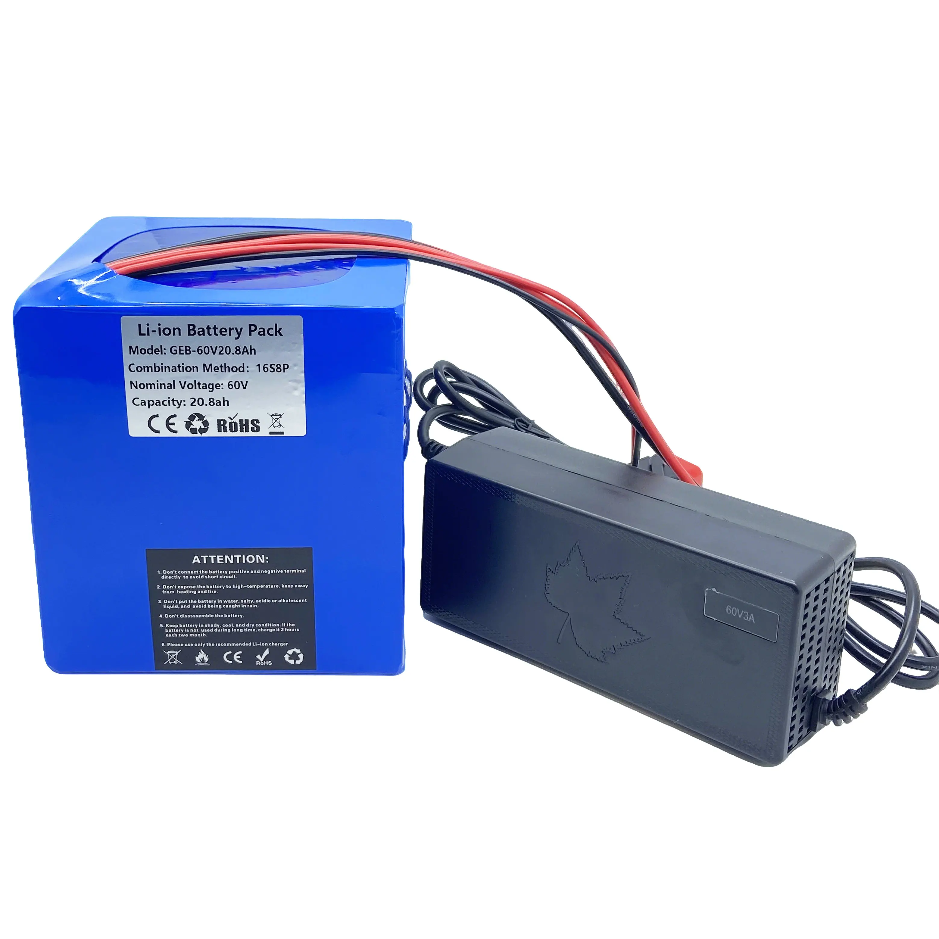 36V 48V 52V 60V 72V Ebike Battery Pack High Power 5000w 30000w 2000w 10000w 10Ah-40AH E-bike Lithium Battery for E Bike