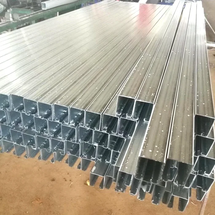 High Quality Top or Bottom Sliding Door Wheel Rail Zinc Plated Roller Guide Track for Sliding Door