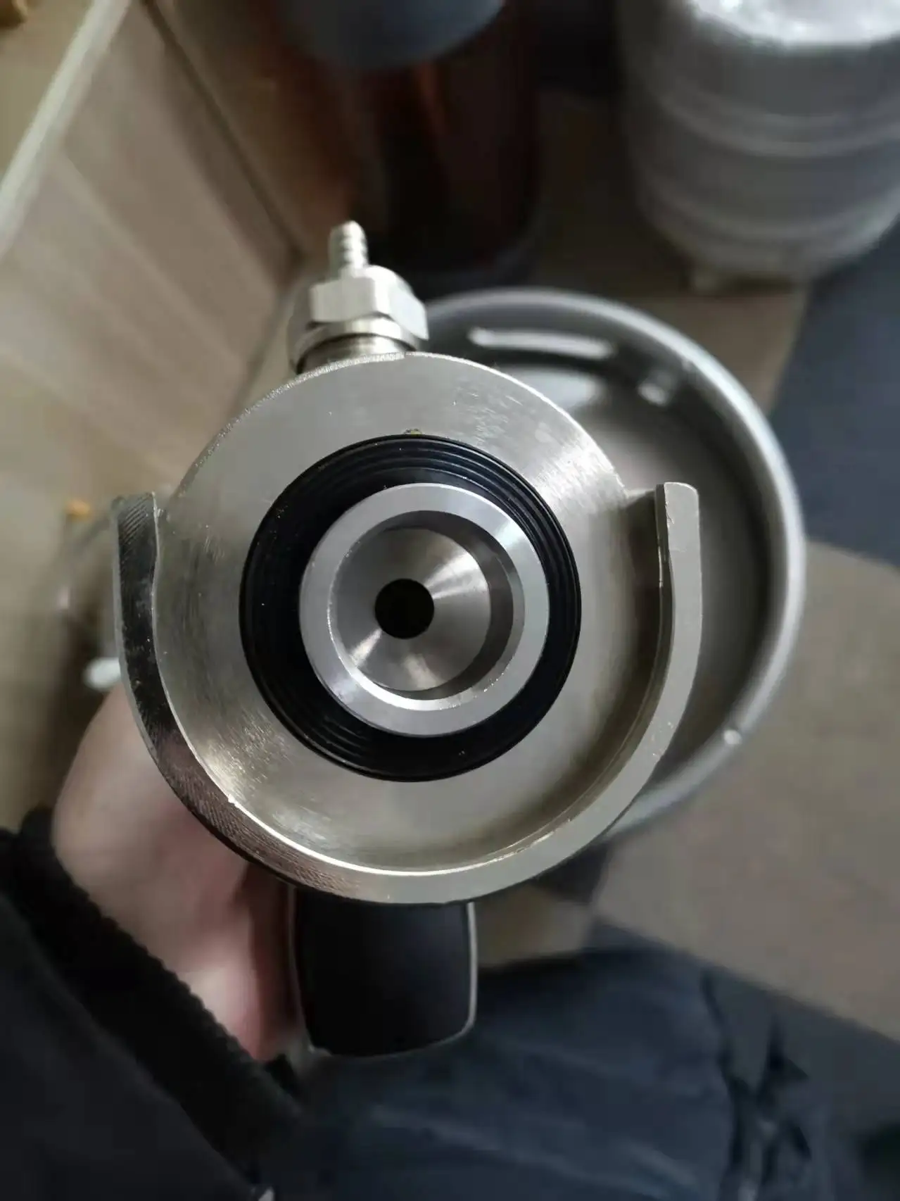 Homebrew Manual Beer Keg Pump with Beer Faucet & a Type Coupler&Medallion, Plate Type Beer Pump Unit
