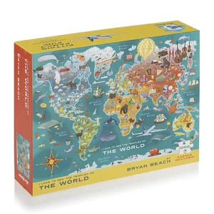 Custom 1000 Pcs Jigsaw Puzzles Manufacturers Custom Adult 1000 Pieces Jigsaw Puzzle for Adults and Kids
