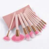 Set de brochas de maquillaje rosa