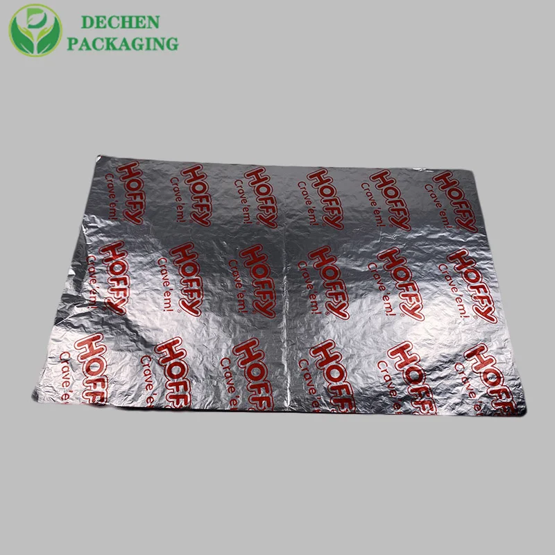 Foil Hot Dog Wrappers Insulated Foil Sandwich Wrap Paper