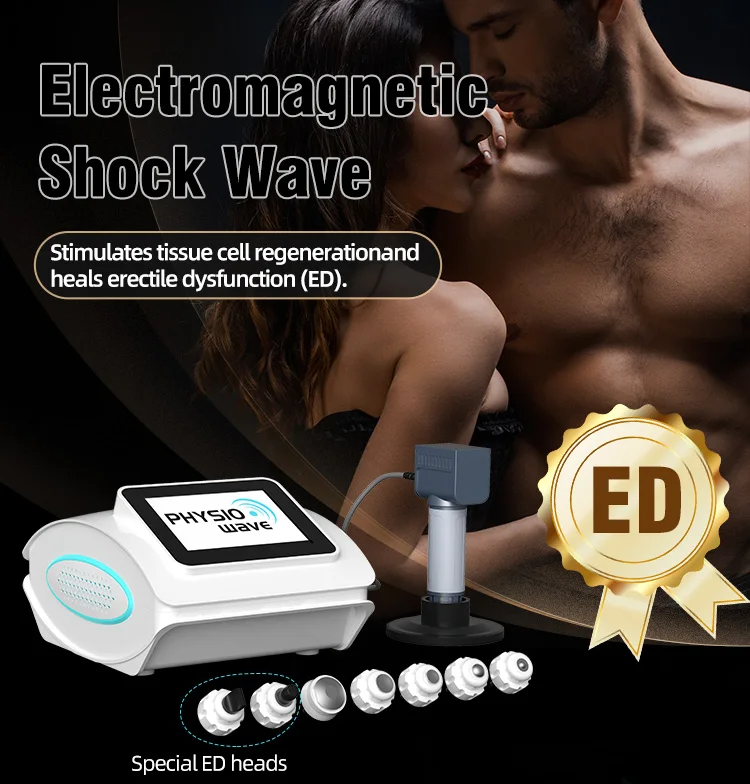 Factory Direct Portable SWT Physio Shockwave Therapy Device Aluminum Case Compact Design for Muscle Bone Healing Sports Injury