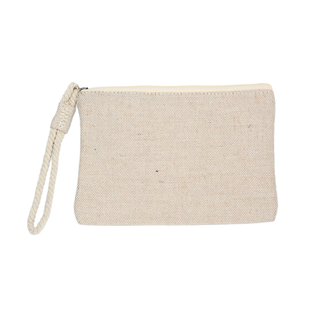 Hot Sale High-Rated Durable Multicolor Recycled Canvas Makeup Bag Zipper Closure Letter Pattern Promotional Wholesale Cosmetic