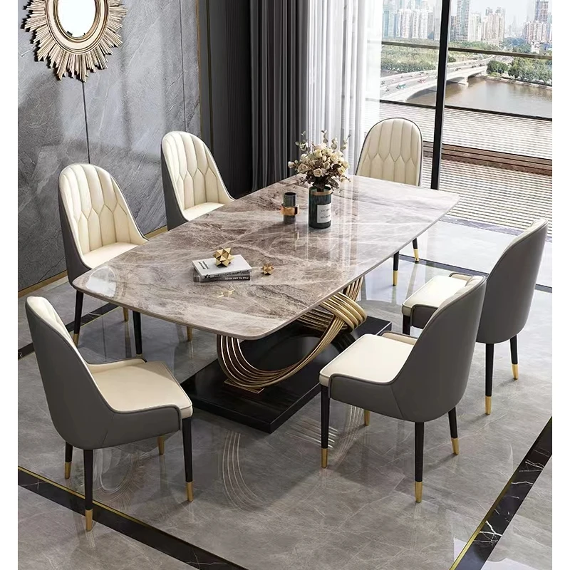 Latest Italian Design Contemporary Artificial Marble Dining Table