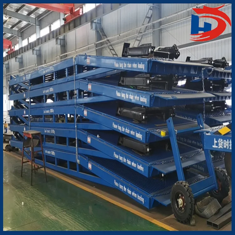 Mobile Hydraulic Container Loading And Unloading Platform Forklift Ramp ...