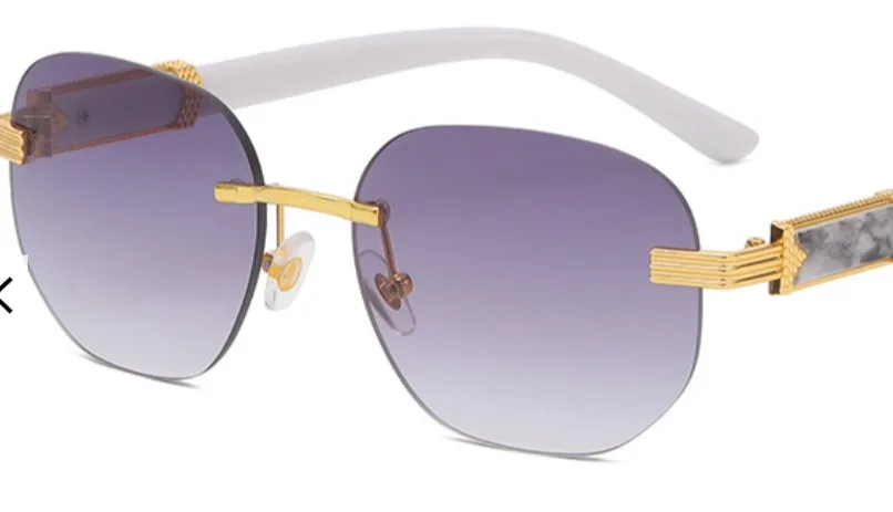 Square Sunglasses Luxury Wood Buffalo Horn Diamond Carter Sun Glasses ...