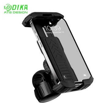 DIKA Bicycle Phone Holder 360 Degree Knob Base Shock-Absorbing Motorcycle Riding Navigation Phone Holder