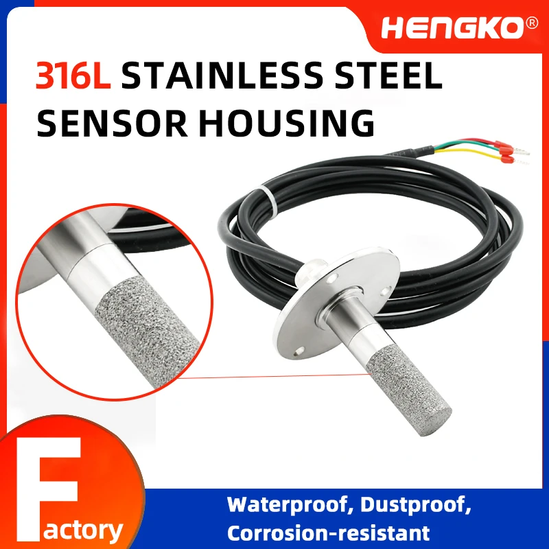 HENGKO HT801P Modbus RTU RS485 output Temperature and Humidity Sensor transmitter