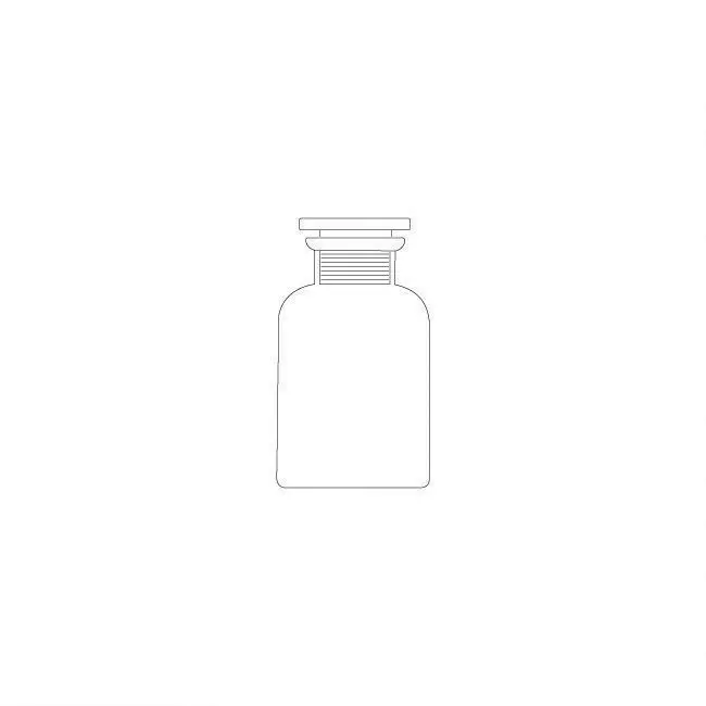 Reagent Bottle clear Wide Mouth,with Ground-in Glass Stopper or Plastic Stopper